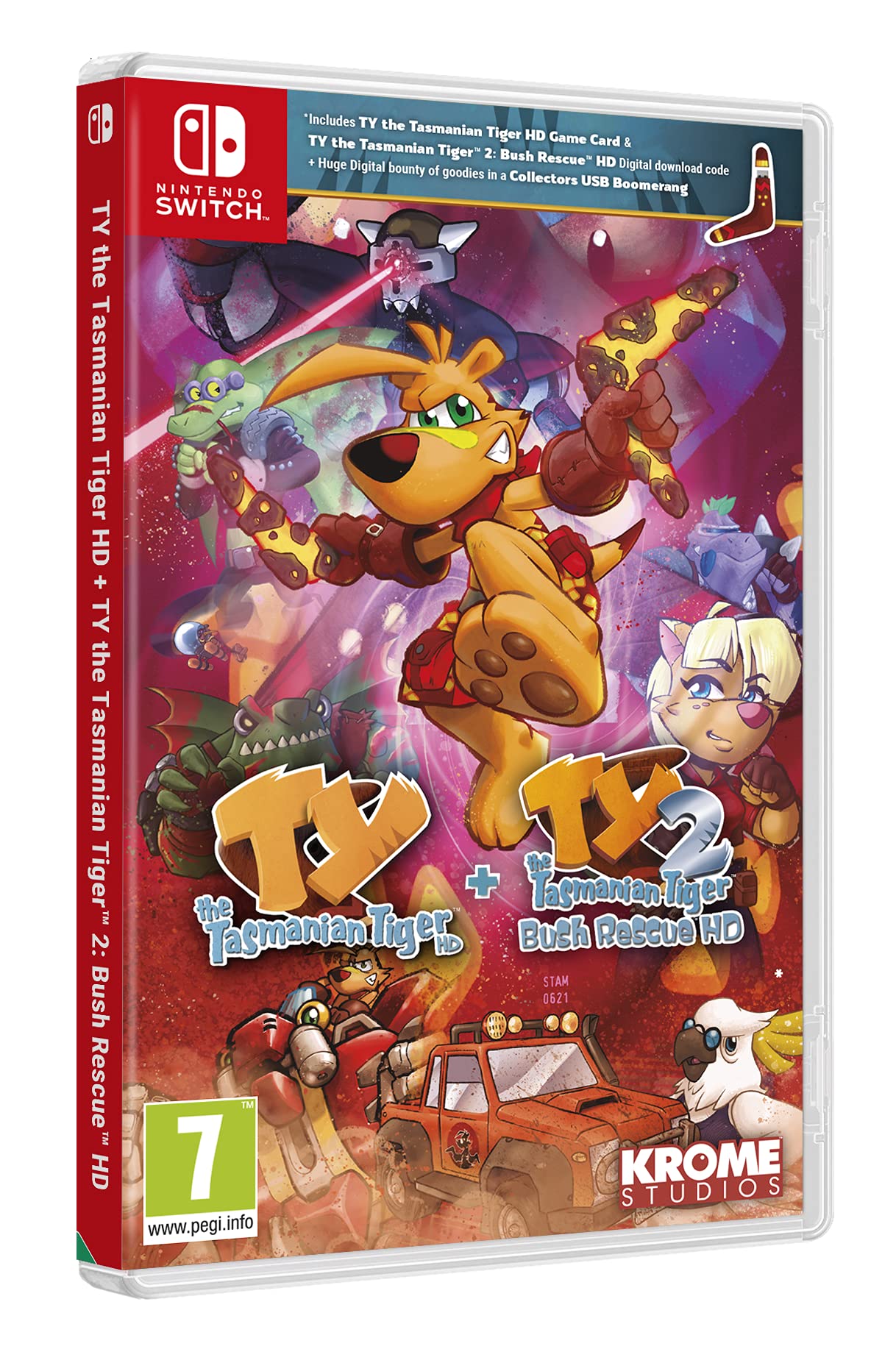 Ty The Tasmanian Tiger Hd + Ty The Tasmanian Tiger 2: Bush Rescue Hd Bundle Nsw - PAL ESP - Nuevo Ty The Tasmanian Tiger Hd + Ty The Tasmanian Tiger 2: Bush Rescue Hd Bundle Nsw - PAL ESP - Nuevo